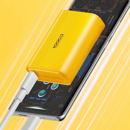 WEKOME WP-381 Tint Series - Power bank 10000 mAh szupergyors töltés USB-C PD 20W + USB-A QC3.0 22.5W (sárga)