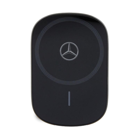 Mercedes Silver Star MagSafe - Mágneses autós tartó 15W vezeték nélküli töltéssel (fekete)
