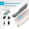 Speck Presidio2 Pro ClickLock & MagSafe - pouzdro pro iPhone 16 Pro (Bělená kost / Zlaté dědictví / Lískově hnědá)