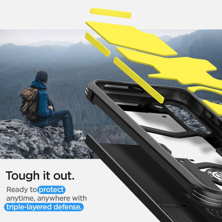 Spigen Tough Armor - Gehäuse für Samsung Galaxy S23+ (Schwarz)
