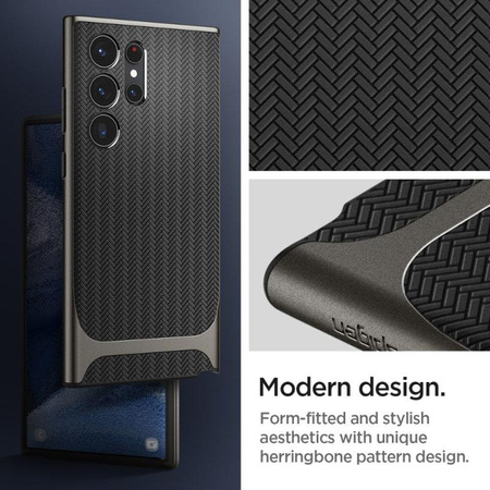 Spigen Neo Hybrid - Etui pour Samsung Galaxy S23 Ultra (Gunmetal)