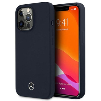 Mercedes Silicone Line - Etui iPhone 13 Pro Max (granatowy)