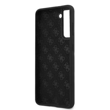 Guess Silicone Script Metal Logo - Etui Samsung Galaxy S21 (noir)