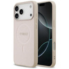 ETUI DO IPHONE 17 PRO MAX do MAGSAFE GUESS SAFFIANO ORYGINALNE RÓŻOWE CASE