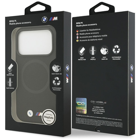 BMW M FW Metal Logo MagSafe - Hülle iPhone 17 Pro Max (schwarz)