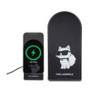 Karl Lagerfeld Choupette MagSafe - Faltbares 2-in-1-Ladegerät mit MagSafe für iPhone und AirPods 15W (schwarz)