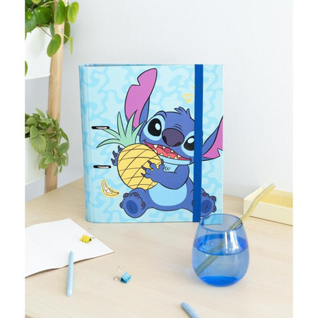 Disney Stitch Tropical - classeur A4 (2 anneaux, élastique)