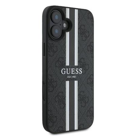 Guess 4G Printed Stripes MagSafe - Hülle iPhone 16 Plus (schwarz)