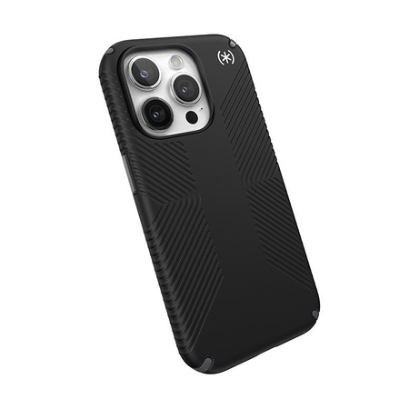 Speck Presidio2 Grip Magsafe - iPhone 15 Pro Case (Black / Slate Grey / White)