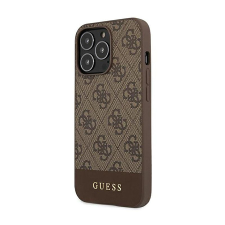 Guess 4G Bottom Stripe Collection - iPhone 13 Pro Case (brown)