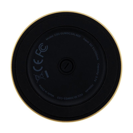 Guess Magnetic Script Metal Logo - Enceinte Bluetooth V5.3 (Or)