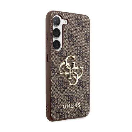 Guess 4G Big Metal Logo - Samsung Galaxy S24+ Case (brown)