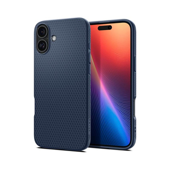 Spigen Liquid Air - Coque pour iPhone 16 (Bleu marine)