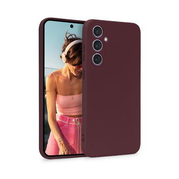 Crong Color Cover - Custodia per Samsung Galaxy S23 FE (bordeaux)