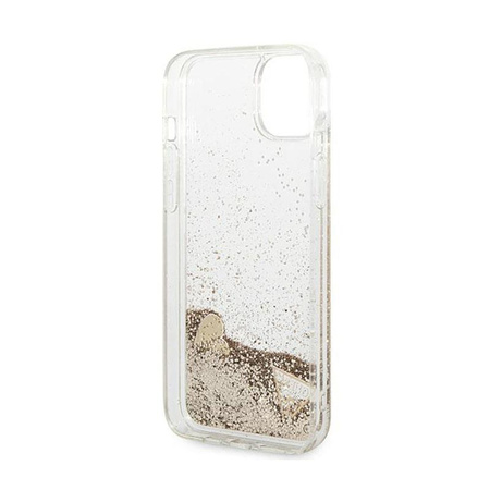 Guess Liquid Glitter Charms - iPhone 14 Case (Gold)