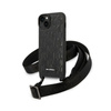 Karl Lagerfeld Monogram Plaque Logo Strap - Hülle für iPhone 14 Plus (Schwarz)