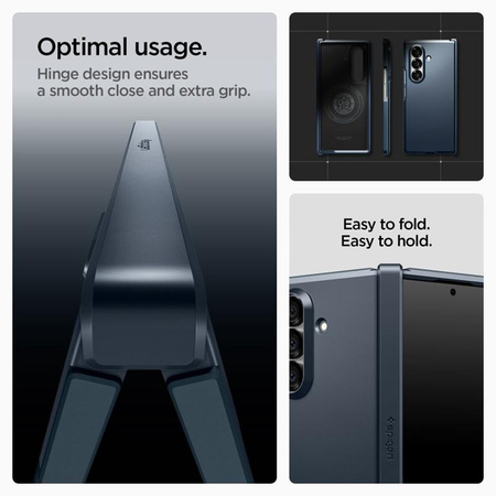 ETUI MAGSAFE SPIGEN DO GALAXY Z FOLD 7, Metal Slate, Wytrzymałe, Premium