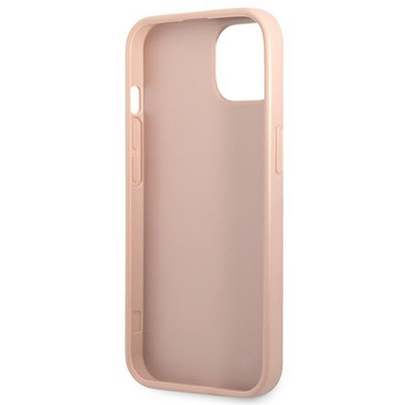 Guess Saffiano Triangle Logo Case - Coque iPhone 13 (rose)