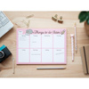 Pusheen - Rose collection weekly desk planner 54 cards