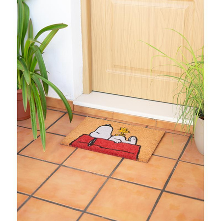 WYCIERACZKA POD DRZWI WEWNĘTRZNA, Kokosowa, Snoopy, do Butów 40 x 60 cm
