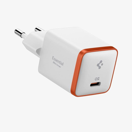 Spigen ArcStation Essential EE301EU - Ładowarka sieciowa USB-C PD + QC3.0 30W (Biały)