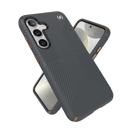 Speck Presidio2 Grip - pouzdro pro Samsung Galaxy S24 (Charcoal Grey / Cool Bronze)
