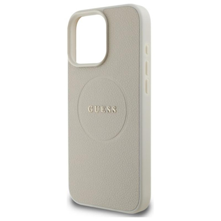 Guess Grained Ring MagSafe - iPhone 16 Pro Max tok (bézs)