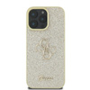 Guess Fixed Glitter Big 4G - Hülle für iPhone 16 Pro (gold)