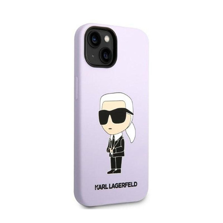 Karl Lagerfeld szilikon NFT Ikonik - iPhone 14 Plus tok (lila)