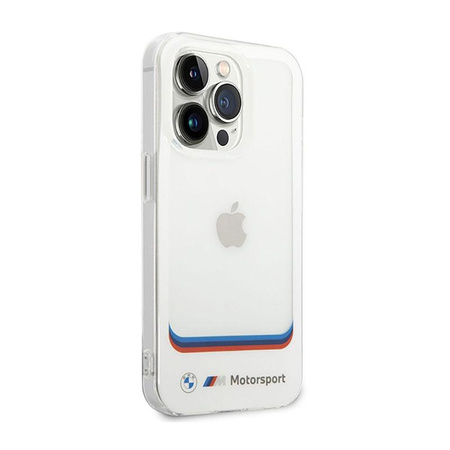 BMW Transparent Center - iPhone 14 Pro Max Tasche (weiß)