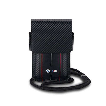 BMW Carbon Red Stripes Wallet Bag - Phone Bag (black)