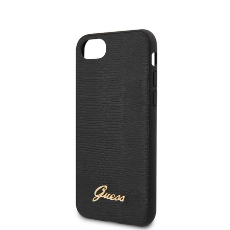 Guess Lizard Case - Coque iPhone SE 2020 / 8 / 7 (Noir)