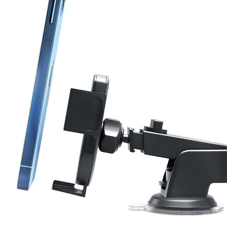 Uchwyt na Telefon do Samochodu na Kokpit Szybę 2w1 Grawitacyjny 3mk