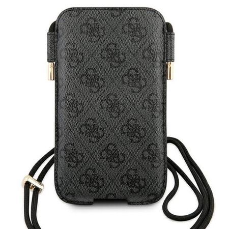 Guess 4G Big Metal Logo Pouch - Torebka na telefon S/M max 6.1" (szary)