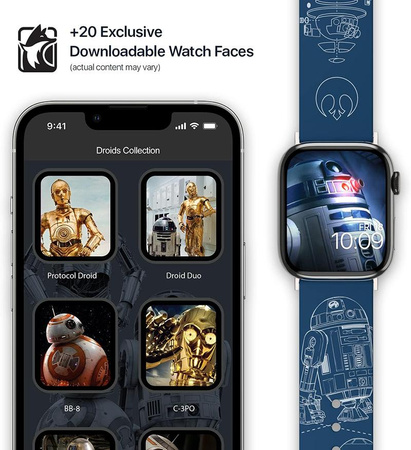 Star Wars - Řemínek pro Apple Watch (R2D2 Blueprints)