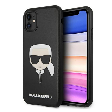 Karl Lagerfeld Silicone Iconic Karl`s Head - iPhone 11 Case (black)