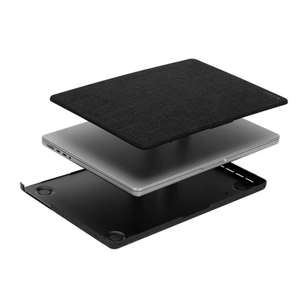 Incase Textured Hardshell in Woolenex - Materiałowa obudowa MacBook Pro 14" (2023-2021) (grafitowy)