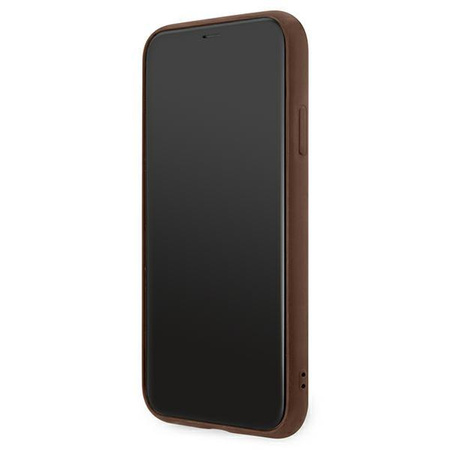 Guess 4G Metal Gold Logo – Etui iPhone 11 Pro (brązowy)