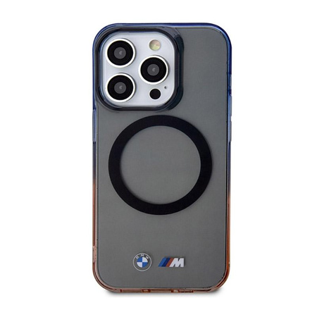 BMW Gradient Bumper MagSafe - Schutzhülle für iPhone 14 Pro (Grau)
