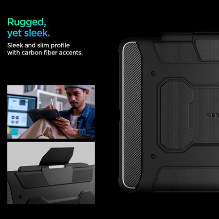 Spigen Rugged Armor Pro - Etui do iPad Pro 13" (M5, 2025 / M4, 2024) (Black)