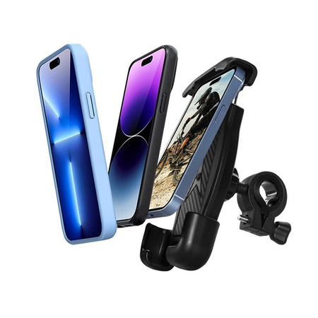 Crong Bikeclip Enduro - Kerékpártartó telefonhoz (fekete)