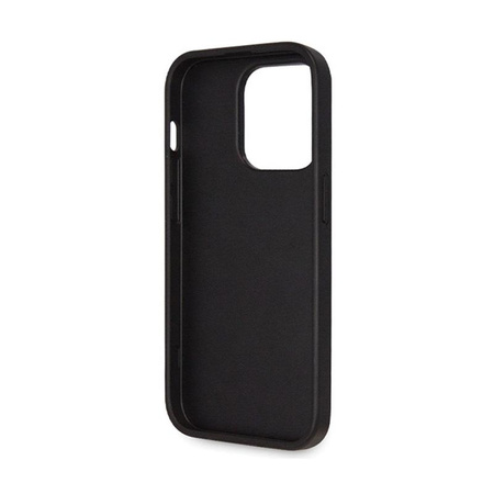 Guess Crossbody 4G fém logó - iPhone 14 Pro tok (fekete)