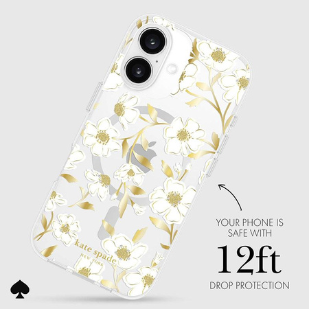 Kate Spade New York Protective Gems MagSafe - Pouzdro pro iPhone 16 (Sunshine Floral)