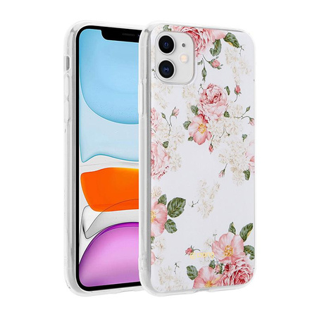 Crong Flower Case - iPhone 11 tok (minta 02)
