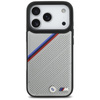 Pouzdro BMW M Tricolor Metal Logo MagSafe - iPhone 17 Pro (šedé)