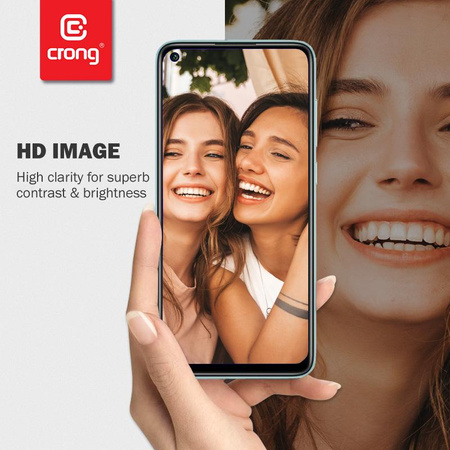 Crong 7D Nano Flexible Glass - 9H hybridní sklo pro celou obrazovku OPPO realme C11