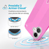 Speck Presidio2 Grip ClickLock & MagSafe - Coque pour iPhone 16 Plus (True Pink / Shocking Pink / White)