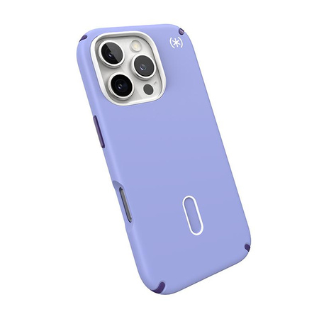Speck Presidio2 Pro ClickLock & MagSafe - iPhone 16 Pro Case (Future Lavender / Cassis Purple / White)