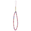 Guess Phone Strap Beads Heishi Multicolor Pink