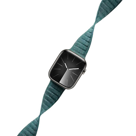 Crong Melange - Magnetický řemínek pro Apple Watch 38/40/41/42 mm (tyrkysová melanž)